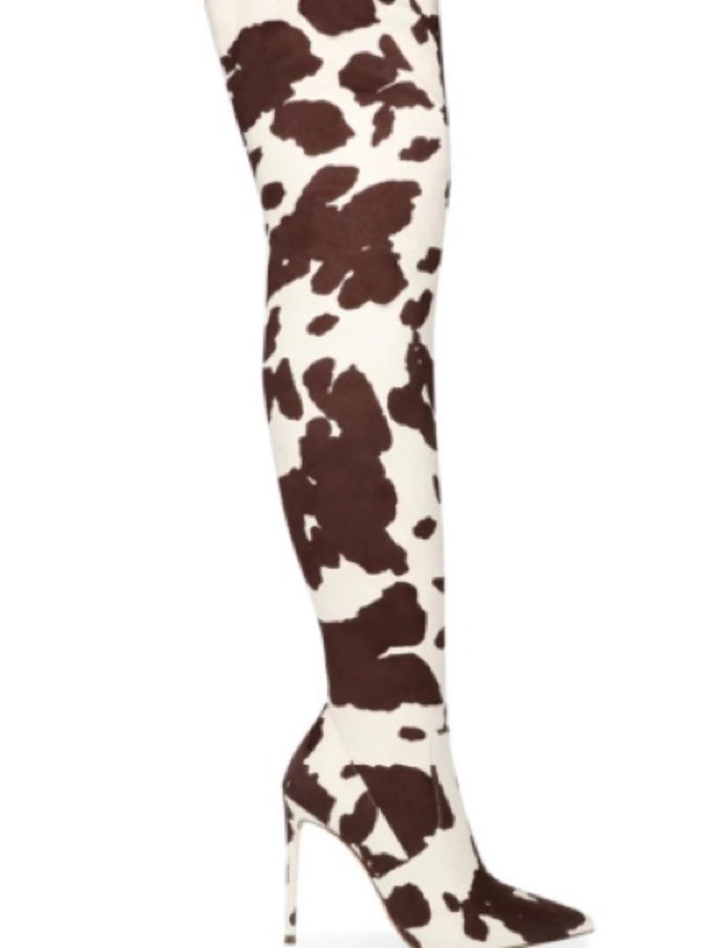 Like New Steve Madden VAVA Cowprint Over-the-Knee Stiletto Boots